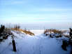 Dünenübergang im Winter