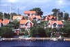 Blick auf die Schären von Karlskrona in Schweden Blick auf die Schären von Karlskrona in Schweden