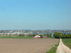 Blick auf Horsens in Ostjütland Dänemark