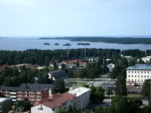 Blick über Kemi auf die Ostsee