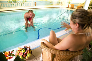Spaß und Entspannung im Wellnessbereich des Parkhotels Bansin (Foto: ANCON-Hotels)