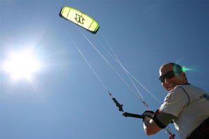 Kiten bei Windsport Usedom in &Uuml;ckeritz
