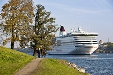 Kreuzfahrtschiff in Stockholm