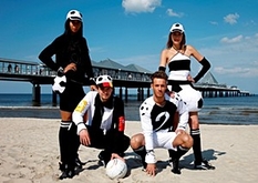 Bridge of Fashion am ZDF-Fußballstrand auf Usedom