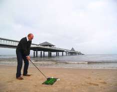 Beach-Golfen am Ostsee-Strand von Usedom (Foto © Usedom Tourismus GmbH)