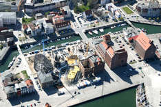 Ozeaneum-Baustelle in Stralsund (Foto: R. Lehm)