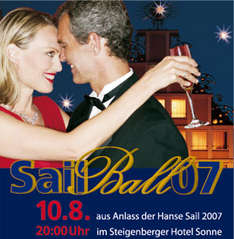 Hanse Sail Ball (Plakat: kw Agentur/Veranstalter)