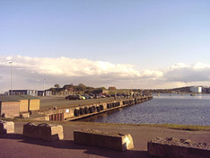 Der Hafen von Karlshamn