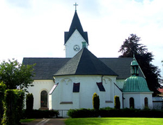 Kirche von Ängelholm in Schweden an der Ostsee