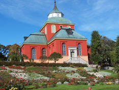 Kirche in Söderhamn an der Ostsee in Schweden