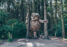 Holzskulptur im Søndermarken Park von Frederiksberg