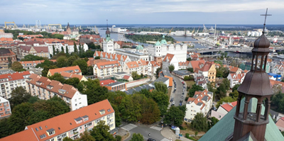 Blick vom Schloss der Pommerschen Herzöge in Stettin