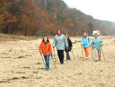 Walking am Usedomer Strand (Foto: nordlicht verlag)