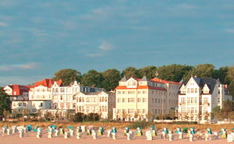 Hotels im Stil der Bäderarchitektur in Bansin auf Usedom