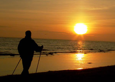 Nordic Walking am Strand