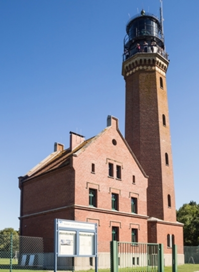 Leuchtturm auf der Insel Greifswalder Oie