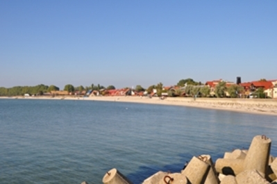 Blick auf den Strand der Danziger Bucht
