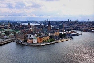 Blick auf die Altstadt von Stockholm