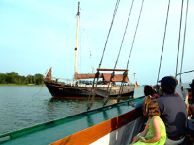 Zeesboot auf dem Usedomer See