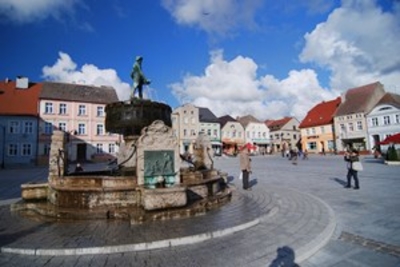 Marktplatz von Darłowo (Rügenwalde)