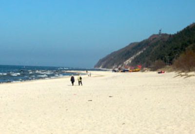 Am Strand von Międzyzdroje (Misdroy)