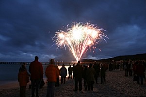 Die Silvester-Feier am Ostsee-Strand ist für Ostsee-Urlauber ein besonderes Erlebnis
