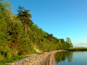 Steilküste am Achterwasser, Insel Usedom