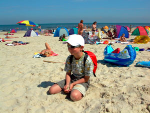 Im Sommer-Urlaub auf der Sonnen-Insel Usedom steht das Strandleben und das Baden in der Ostsee im Mittelpunkt