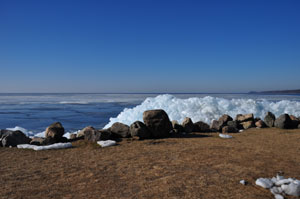 Eis vor Kamminke (usedom)