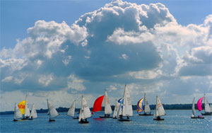 Regatta bei der Travemünder Woche