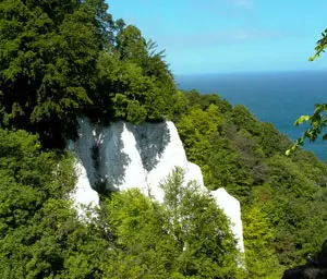 Am Königsstuhl auf Rügen, einem Kreidefelsen