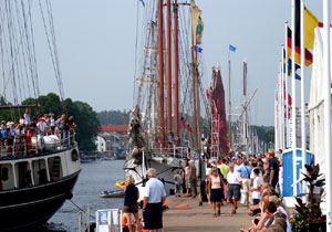 Marinefestival in Halmstad in Schweden