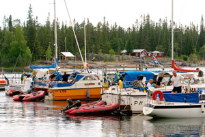Hafen Storviken bei Luleå in Nordschweden