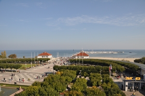 Blick auf die Seebrücke von Sopot