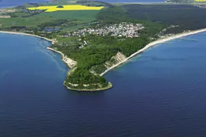 Blick auf Göhren und das Nordperd