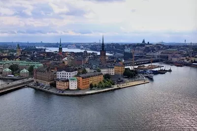 Blick auf die Altstadt von Stockholm