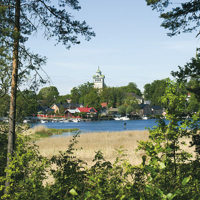 Blick auf Tammisaari am Finnischen Meerbusen