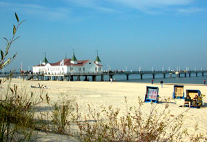 Die bekannte Seebrücke in Ahlbeck