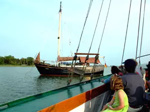 Zeesboot auf dem Usedomer See