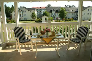 Blick vom Balkon eines Appartements im Dünenpark (Foto: Dünenpark)