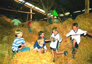 Jugendreisen Holstein: Toben im Stroh