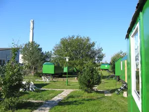 Wagenburg im Camp Peenemünde (Foto: F. Adam)
